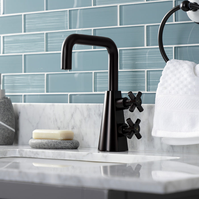Kingston Sona KS2265DX - Constantine Two-Handle 1-Hole Bathroom Faucet with Push Pop-Up Drain, Oil Rubbed Bronze
