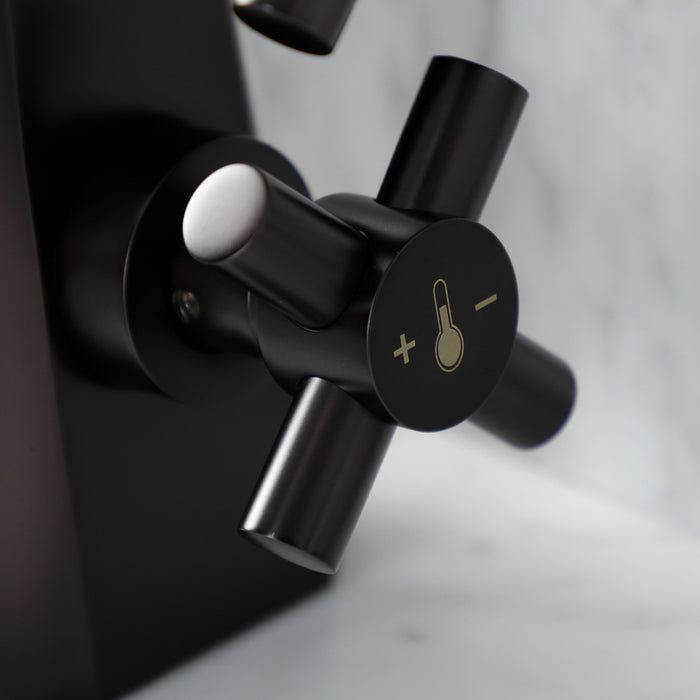 Kingston Sona KS2295DX - Constantine Two-Handle 1-Hole Bathroom Faucet with Push Pop-Up Drain, Oil Rubbed Bronze