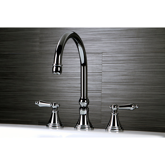 Kingston Tulare KS2341AL - Roman Two-Handle 3-Hole Deck Mount Roman Tub Faucet, Polished Chrome