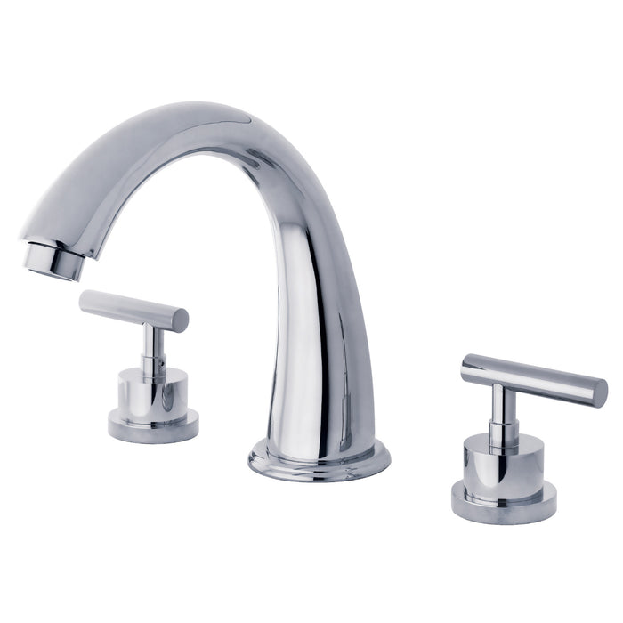 Kingston Sona KS2361CML - Manhattan Two-Handle 3-Hole Deck Mount Roman Tub Faucet, Polished Chrome