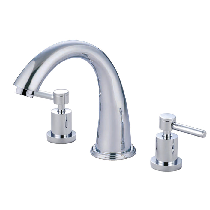 Kingston Sona KS2361DL - Concord Two-Handle 3-Hole Deck Mount Roman Tub Faucet, Polished Chrome