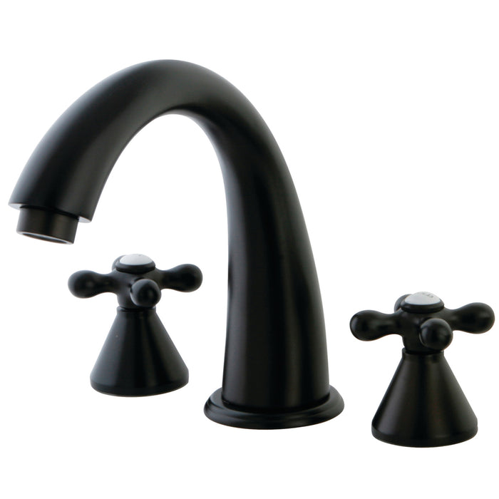 Kingston Tulare KS2365AX - Naples Two-Handle 3-Hole Deck Mount Roman Tub Faucet, Oil Rubbed Bronze