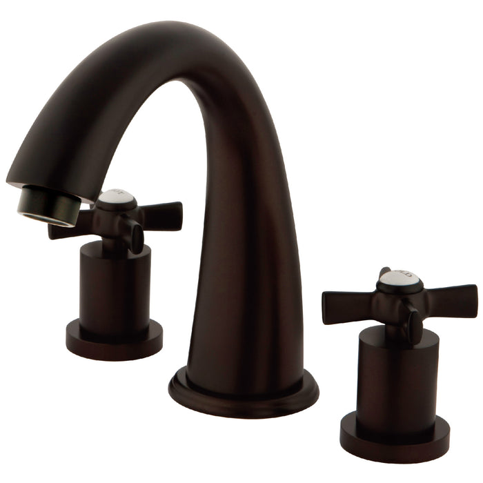 Kingston Tulare KS2365ZX - Millennium Two-Handle 3-Hole Deck Mount Roman Tub Faucet, Oil Rubbed Bronze