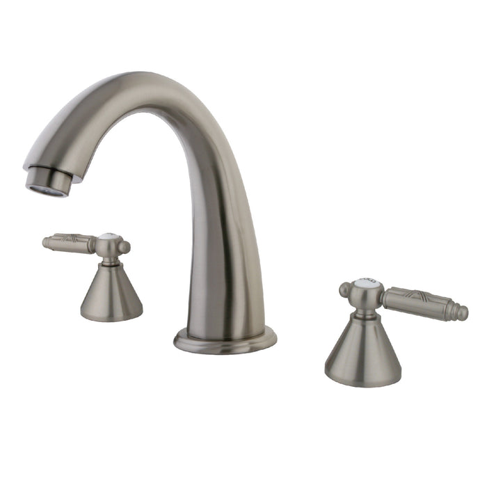 Kingston Tulare KS2368GL - Roman Two-Handle 3-Hole Deck Mount Roman Tub Faucet, Brushed Nickel