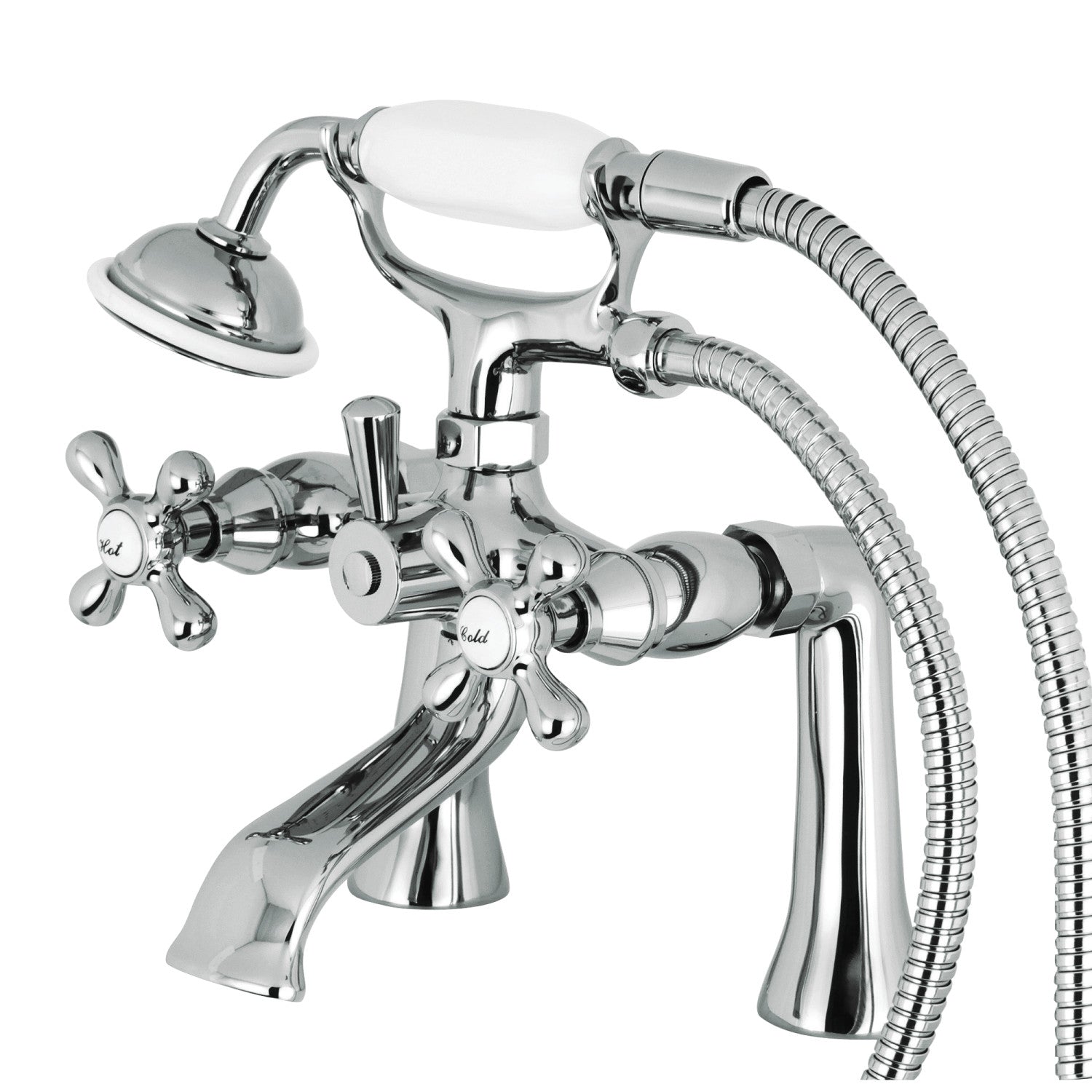 Kingston Heirloom KS268C - Kingston Three-Handle 2-Hole Deck-Mount