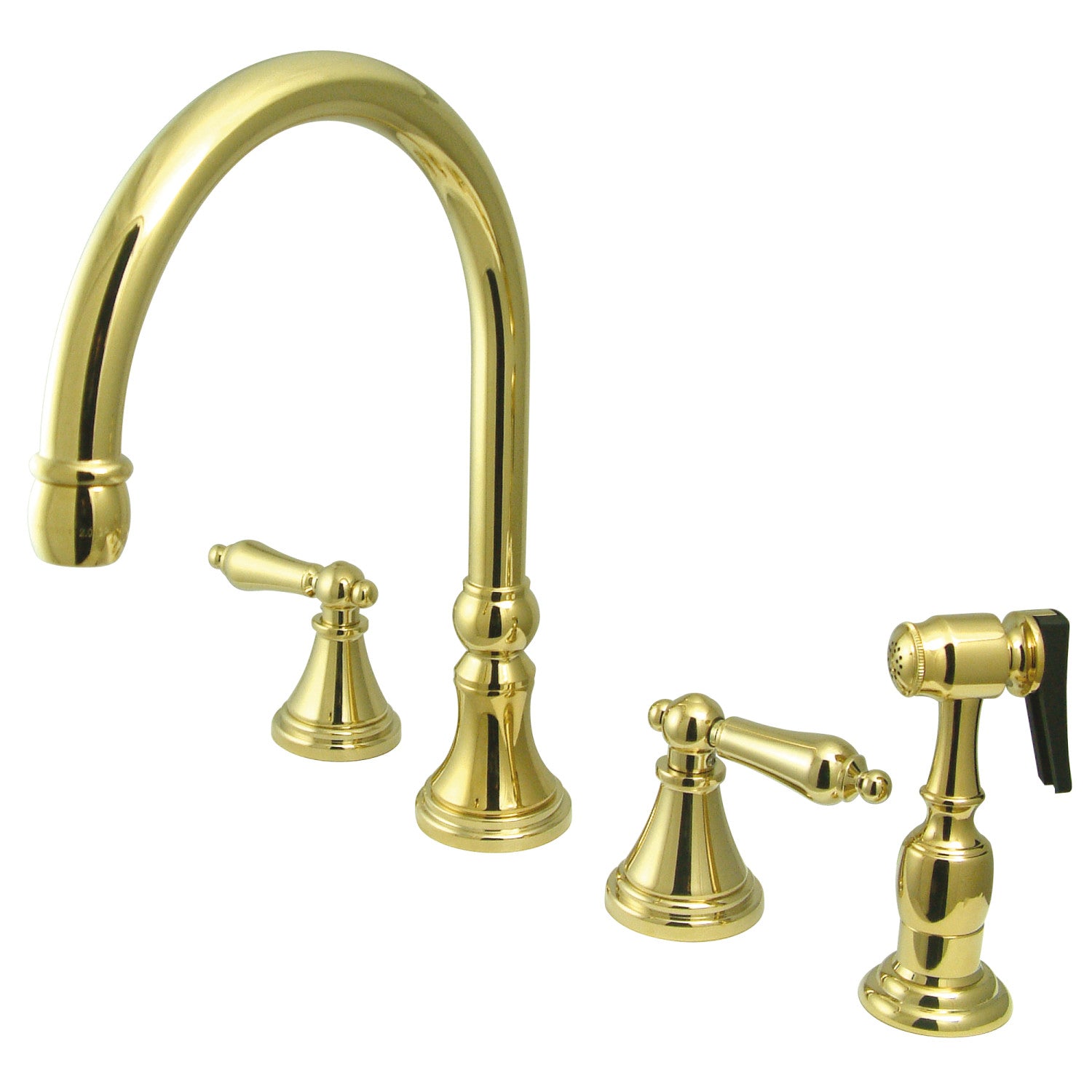 Kingston Tulare KS2792ALBS - Governor Double-Handle 4-Hole