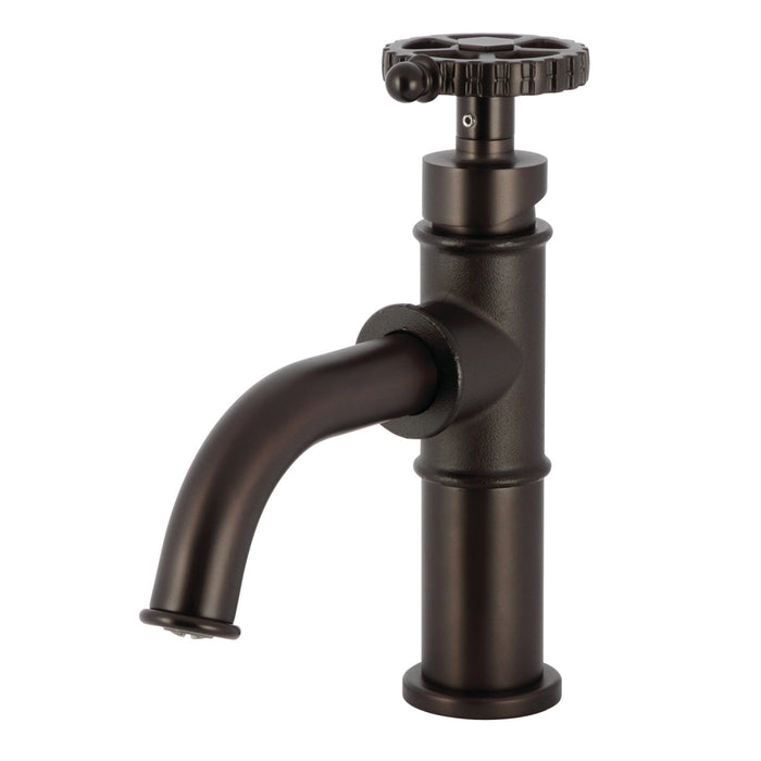 Kingston Sona KS2825CG - Fuller One-Handle 1-Hole Bathroom Faucet with Push Pop-Up Drain, Oil Rubbed Bronze