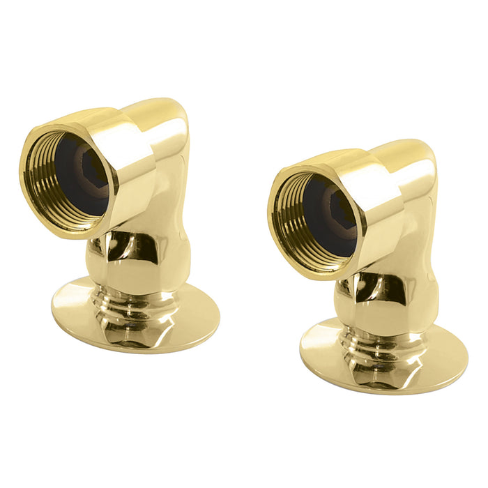 Kingston KS2W2 2-Inch Deck Mount Riser, Polished Brass