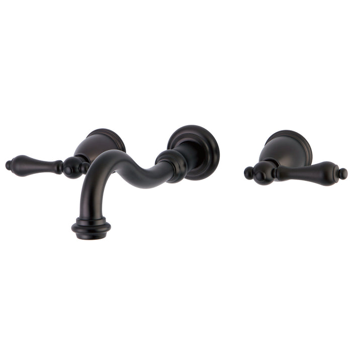Kingston Heirloom KS3025AL - Restoration Two-Handle 3-Hole Wall Mount Tub Faucet, Oil Rubbed Bronze