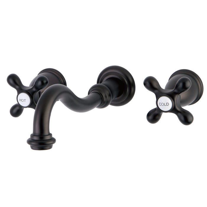 Kingston Heirloom KS3025AX - Restoration Two-Handle 3-Hole Wall Mount Tub Faucet, Oil Rubbed Bronze