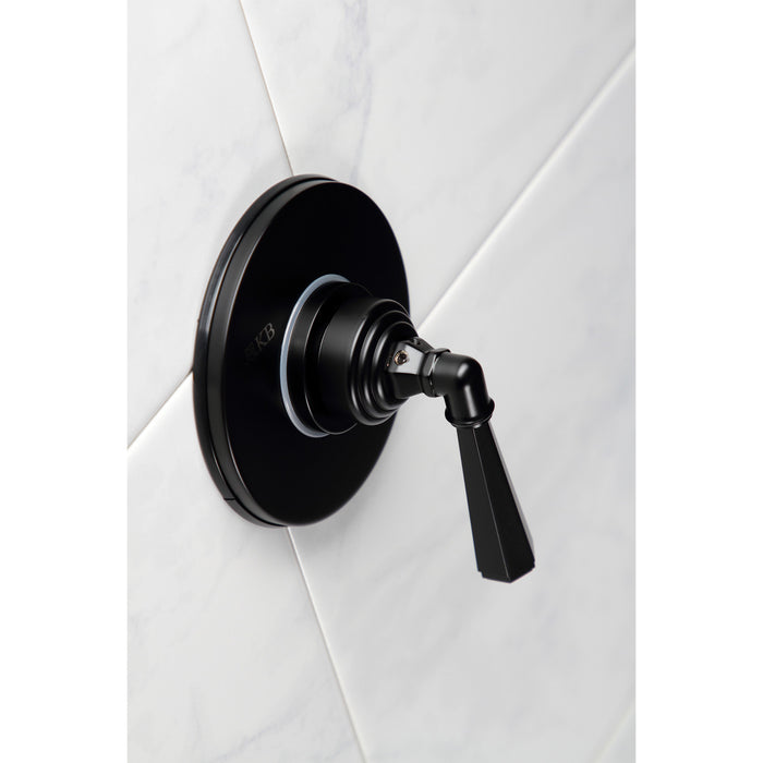 Metropolitan KS3030HL Single-Handle Three-Way Diverter Valve with Round Trim Kit, Matte Black