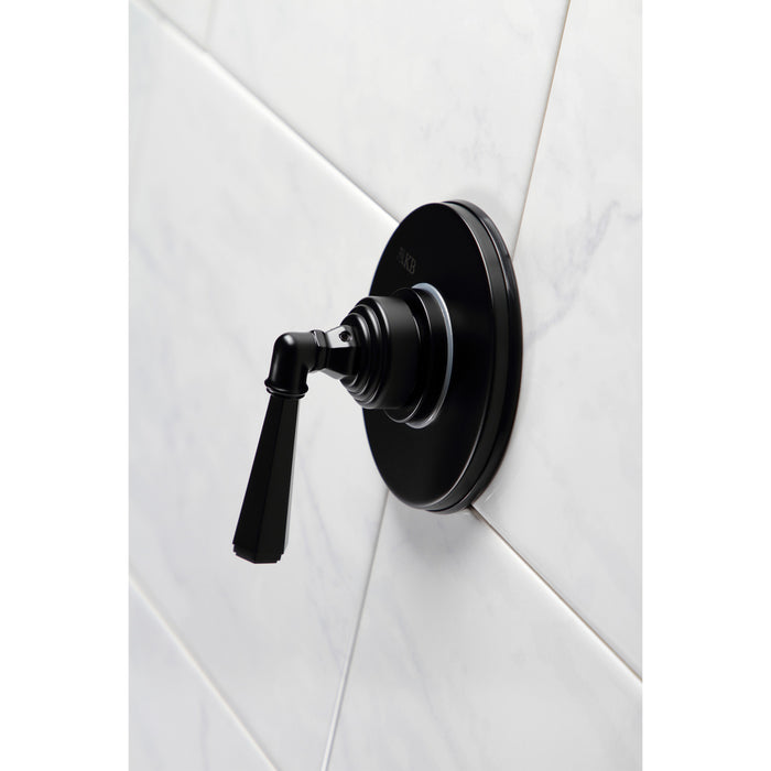 Metropolitan KS3030HL Single-Handle Three-Way Diverter Valve with Round Trim Kit, Matte Black