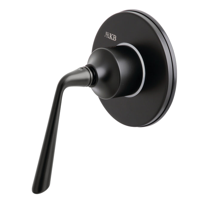 Kingston Tulare KS3030ZL - Silver Sage Single-Handle Three-Way Diverter Valve with Round Trim Kit, Matte Black