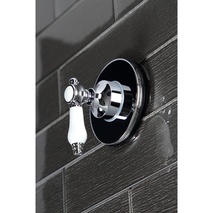 Kingston Heirloom KS3031BPL - Bel-Air Single-Handle Three-Way Diverter Valve with Round Trim Kit, Polished Chrome