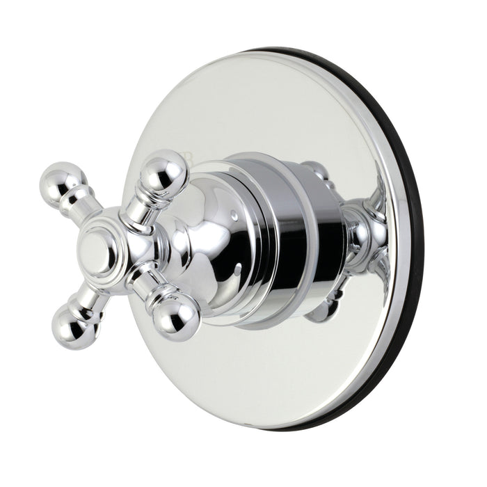 Kingston Heirloom KS3031BX - Metropolitan Single-Handle Three-Way Diverter Valve with Round Trim Kit, Polished Chrome