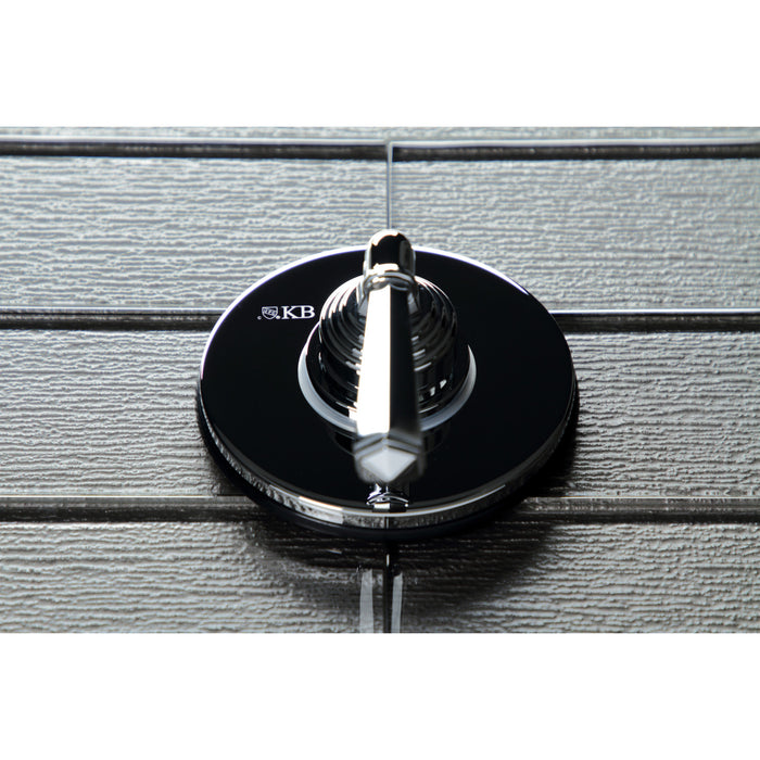 Kingston Tulare KS3031HL - Metropolitan Single-Handle Three-Way Diverter Valve with Round Trim Kit, Polished Chrome