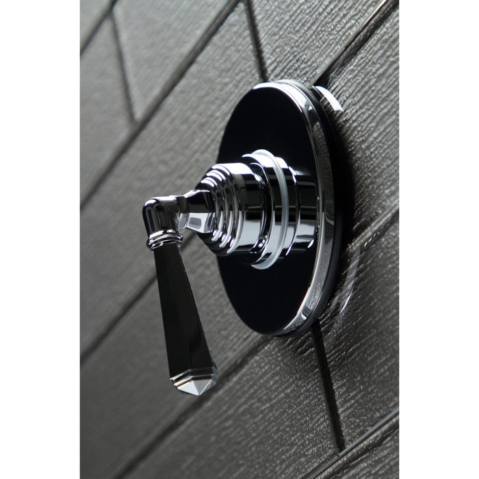 Kingston Tulare KS3031HL - Metropolitan Single-Handle Three-Way Diverter Valve with Round Trim Kit, Polished Chrome