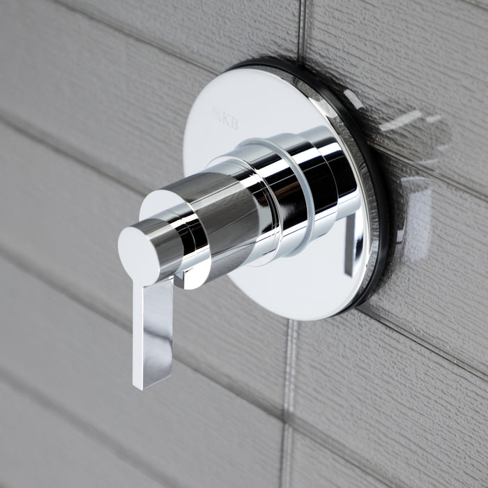 Kingston Sona KS3031NDL - NuvoFusion Single-Handle Three-Way Diverter Valve with Round Trim Kit, Polished Chrome