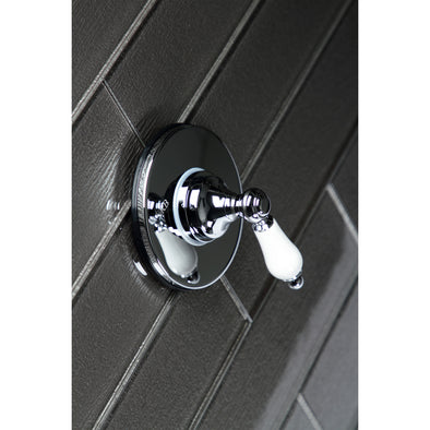 Kingston Brass KS3031BX Dusch-Umstellventil – Poliertes Chrom, 1 Eingang & 3 Ausgänge, Unterputzmontage