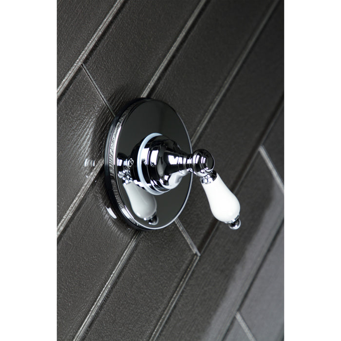 KS3031PL Single-Handle Three-Way Diverter Valve with Round Trim Kit, Polished Chrome