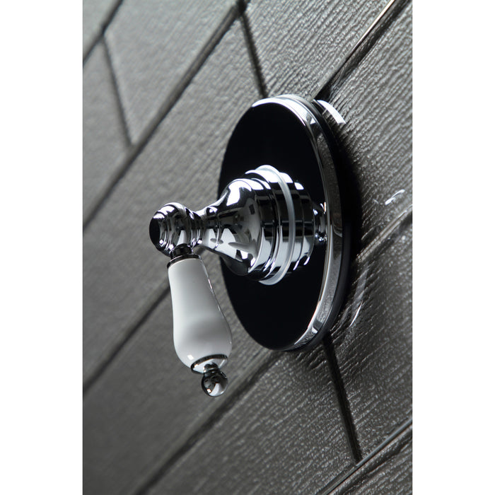 KS3031PL Single-Handle Three-Way Diverter Valve with Round Trim Kit, Polished Chrome