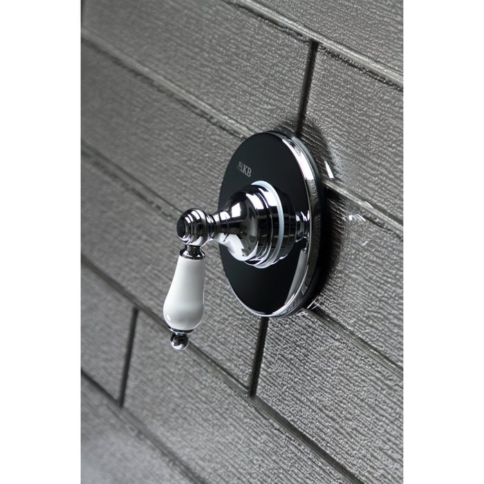 KS3031PL Single-Handle Three-Way Diverter Valve with Round Trim Kit, Polished Chrome
