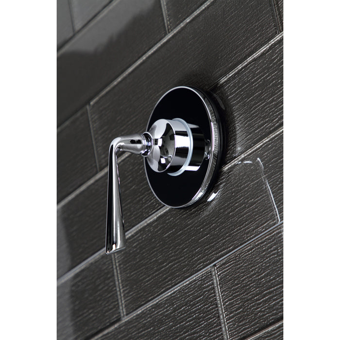 Kingston Tulare KS3031ZL - Silver Sage Single-Handle Three-Way Diverter Valve with Round Trim Kit, Polished Chrome