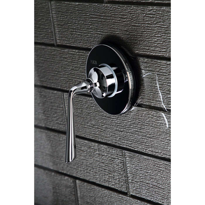 Kingston Tulare KS3031ZL - Silver Sage Single-Handle Three-Way Diverter Valve with Round Trim Kit, Polished Chrome