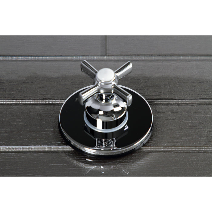Kingston Tulare KS3031ZX - Millennium Single-Handle Three-Way Diverter Valve with Round Trim Kit, Polished Chrome