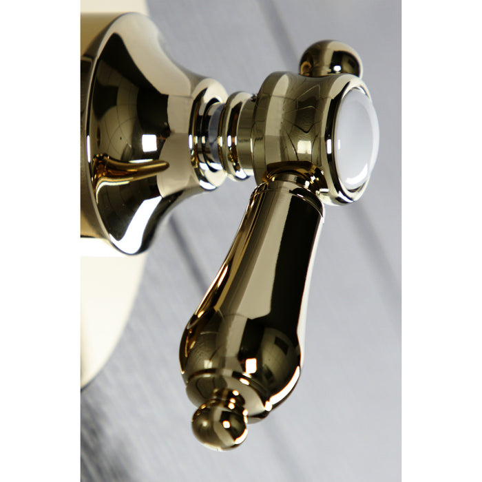 Kingston Heirloom KS3032BAL - Heirloom Single-Handle Three-Way Diverter Valve with Round Trim Kit, Polished Brass