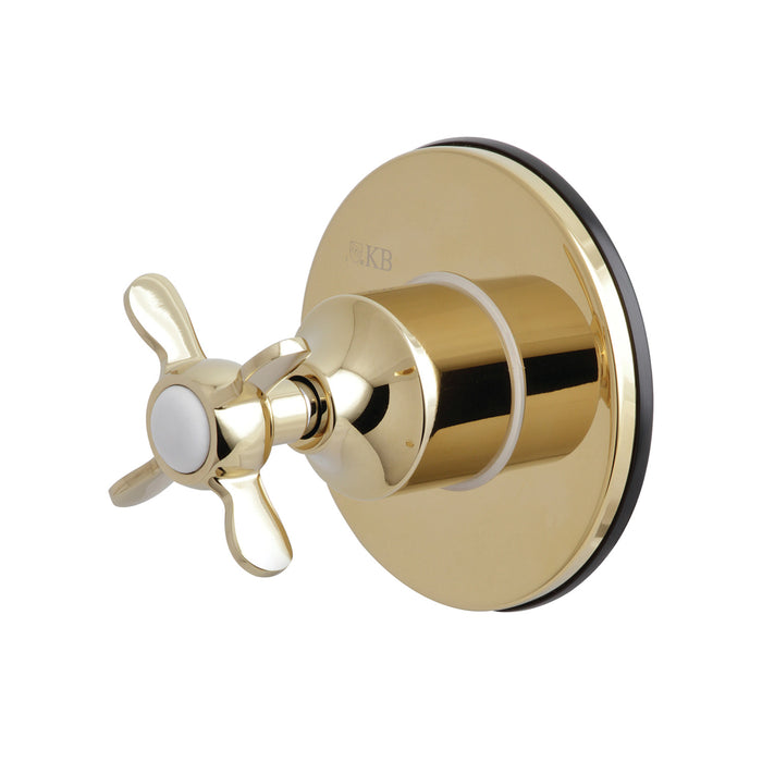 Kingston Tulare KS3032BEX - Essex Single-Handle Three-Way Diverter Valve with Round Trim Kit, Polished Brass