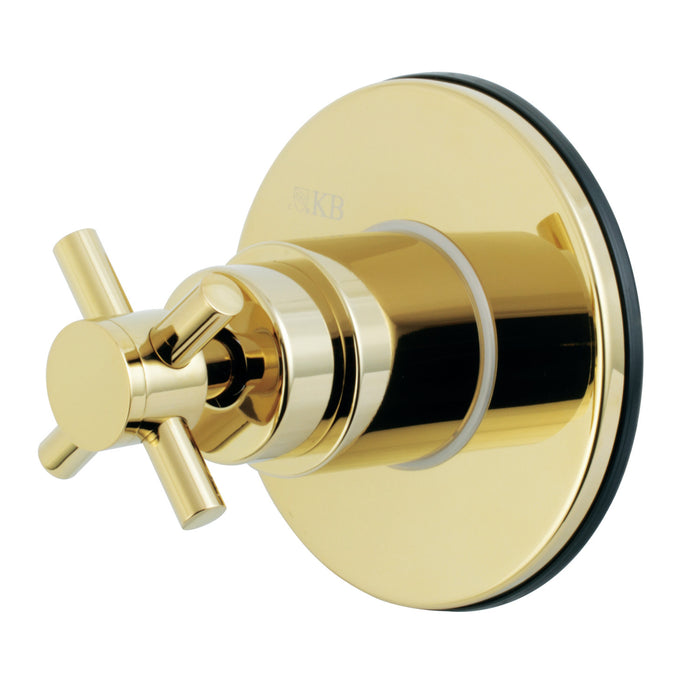 Kingston Sona KS3032DX - Concord Single-Handle Three-Way Diverter Valve with Round Trim Kit, Polished Brass