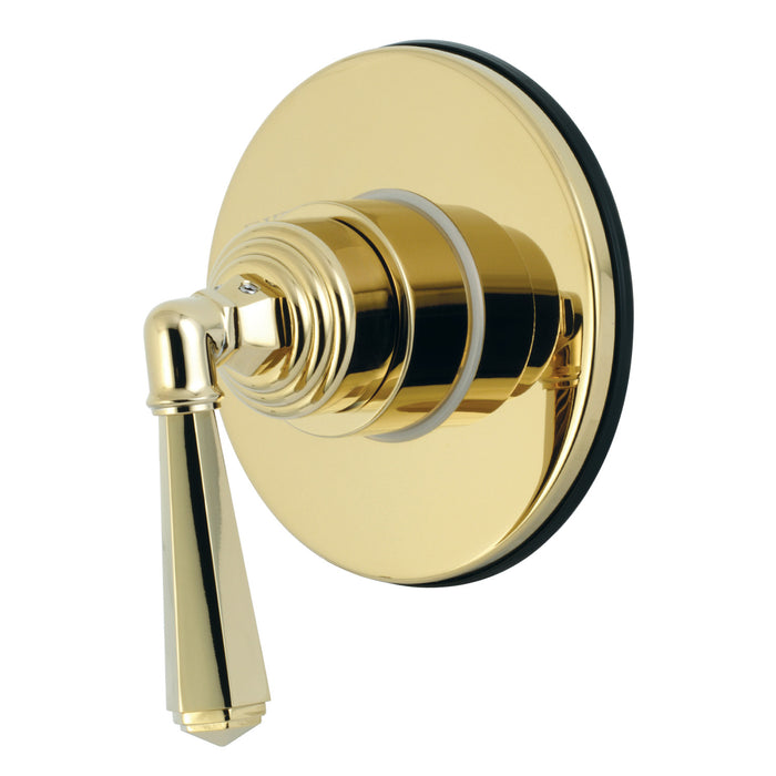 Kingston Tulare KS3032HL - Metropolitan Single-Handle Three-Way Diverter Valve with Round Trim Kit, Polished Brass