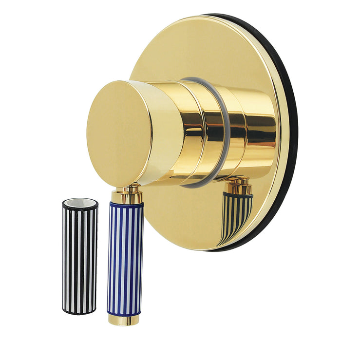 Kingston Sona KS3032KPS - Verona Single-Handle Three-Way Diverter Valve with Round Trim Kit, Polished Brass