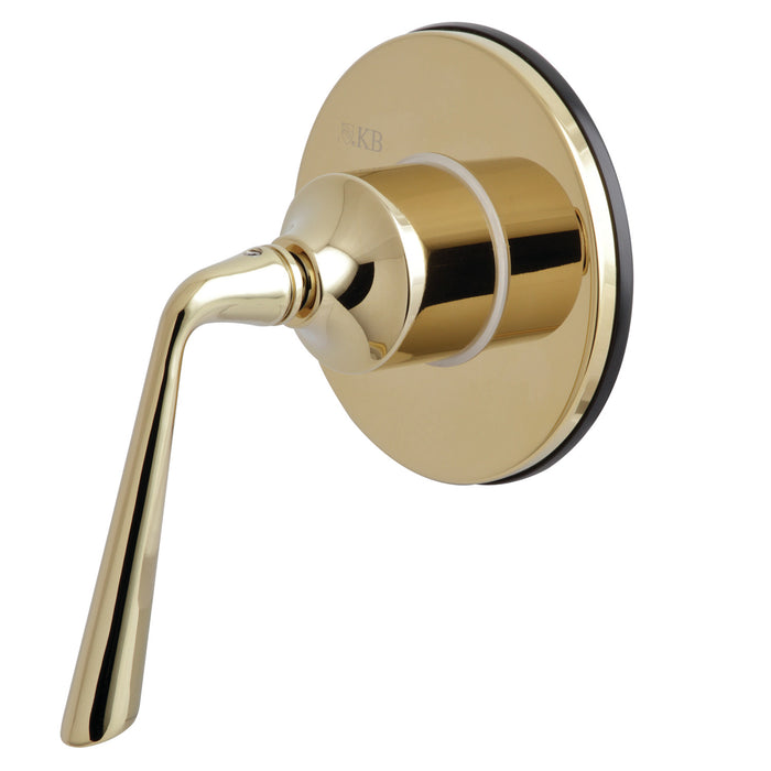 Kingston Tulare KS3032ZL - Silver Sage Single-Handle Three-Way Diverter Valve with Round Trim Kit, Polished Brass