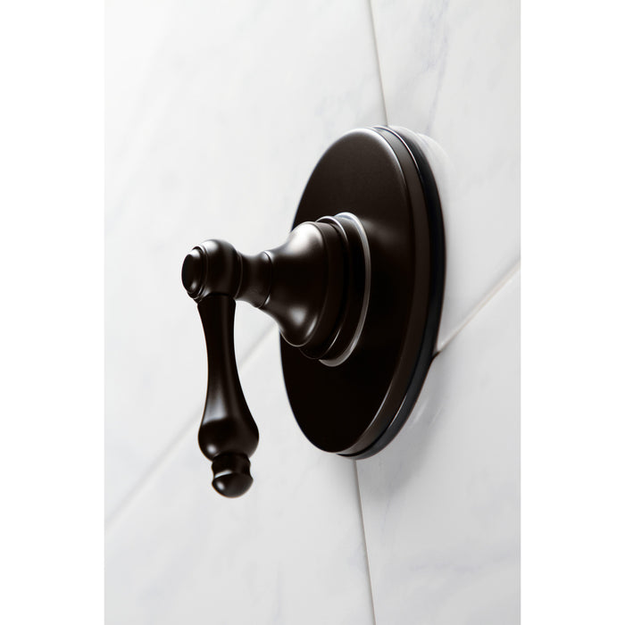 Kingston Heirloom KS3035AL - Restoration Single-Handle Three-Way Diverter Valve with Round Trim Kit, Oil Rubbed Bronze