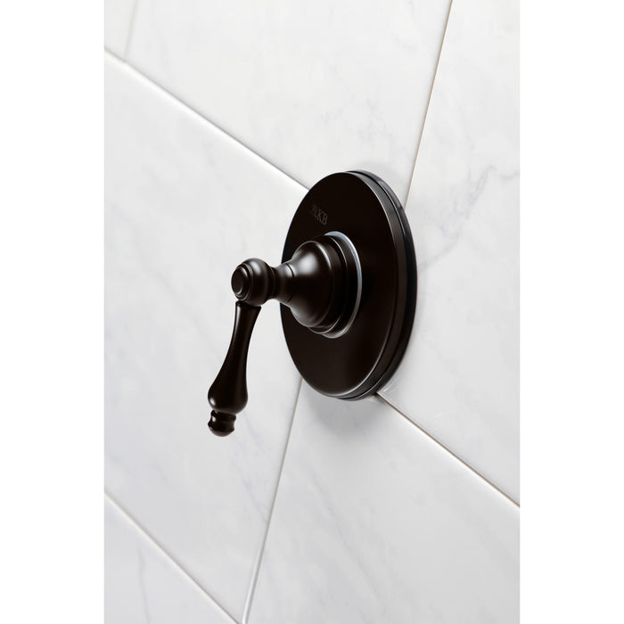 Kingston Heirloom KS3035AL - Restoration Single-Handle Three-Way Diverter Valve with Round Trim Kit, Oil Rubbed Bronze