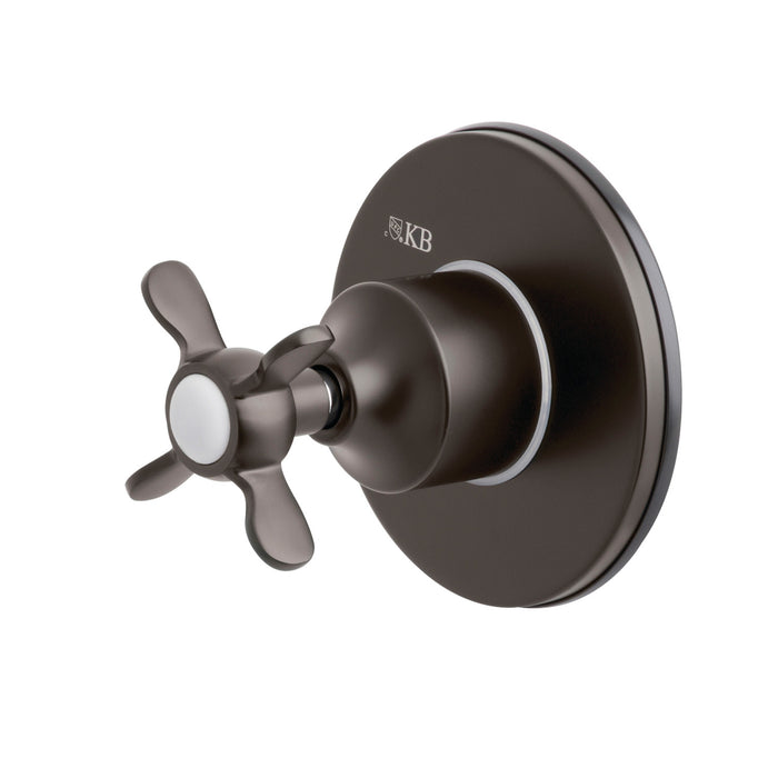 Kingston Tulare KS3035BEX - Essex Single-Handle Three-Way Diverter Valve with Round Trim Kit, Oil Rubbed Bronze