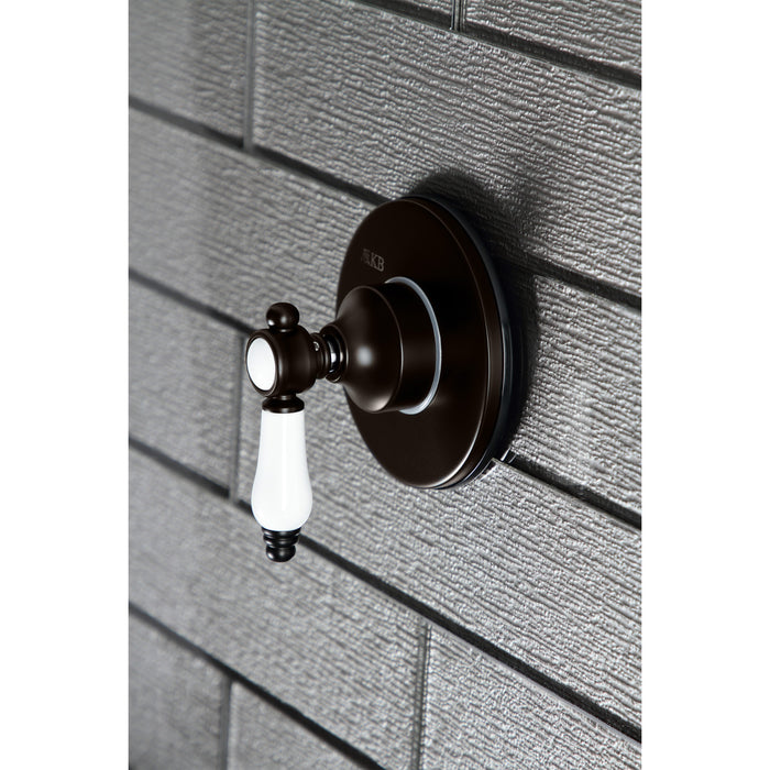 Kingston Heirloom KS3035BPL - Bel-Air Single-Handle Three-Way Diverter Valve with Round Trim Kit, Oil Rubbed Bronze