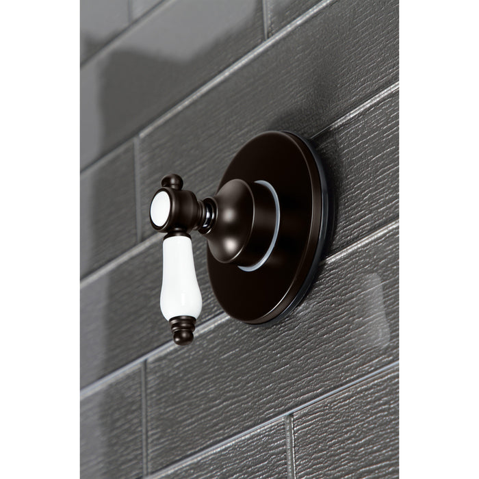 Kingston Heirloom KS3035BPL - Bel-Air Single-Handle Three-Way Diverter Valve with Round Trim Kit, Oil Rubbed Bronze