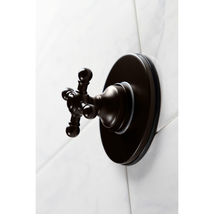 Metropolitan KS3035BX Single-Handle Three-Way Diverter Valve with Round Trim Kit, Oil Rubbed Bronze