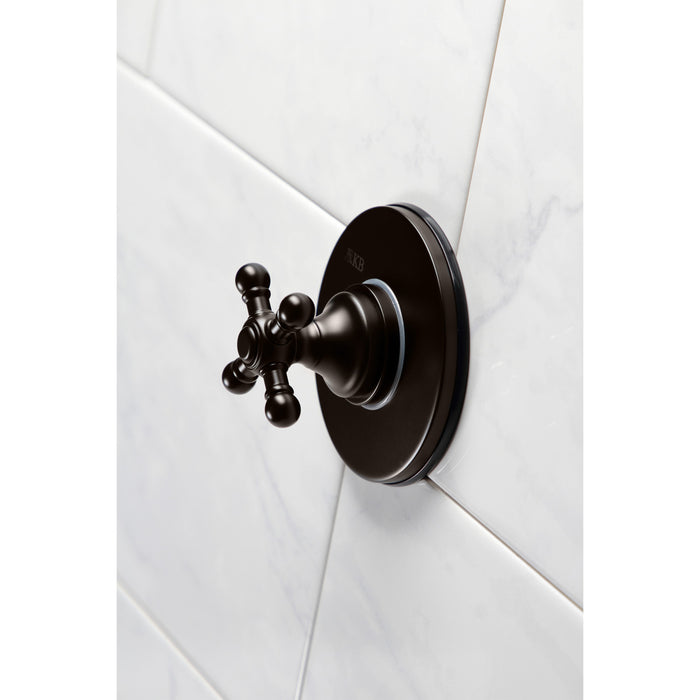 Metropolitan KS3035BX Single-Handle Three-Way Diverter Valve with Round Trim Kit, Oil Rubbed Bronze