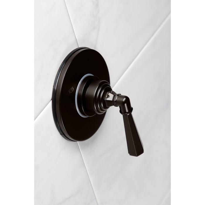 Kingston Tulare KS3035HL - Metropolitan Single-Handle Three-Way Diverter Valve with Round Trim Kit, Oil Rubbed Bronze