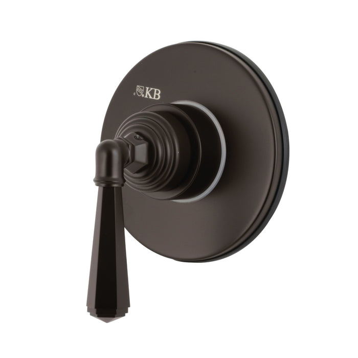 Kingston Tulare KS3035HL - Metropolitan Single-Handle Three-Way Diverter Valve with Round Trim Kit, Oil Rubbed Bronze