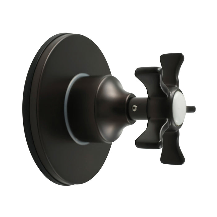Kingston Tulare KS3035NX - Hamilton Single-Handle Three-Way Diverter Valve with Round Trim Kit, Oil Rubbed Bronze