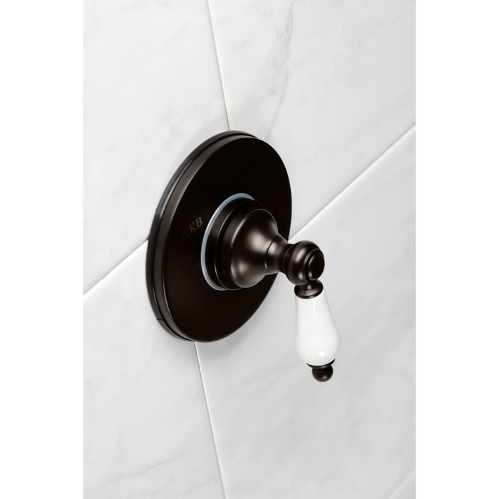 Kingston Heirloom KS3035PL - Restoration Single-Handle Three-Way Diverter Valve with Round Trim Kit, Oil Rubbed Bronze
