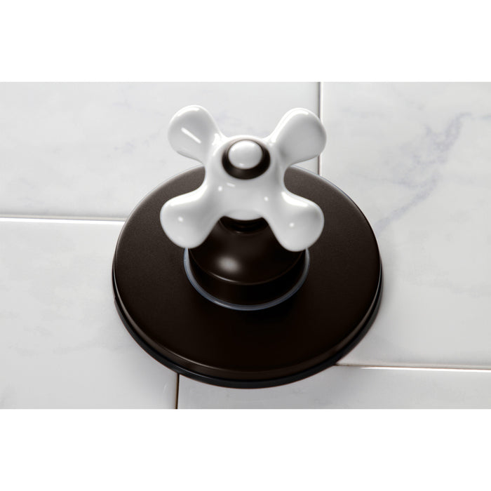 Kingston Heirloom KS3035PX - Restoration Single-Handle Three-Way Diverter Valve with Round Trim Kit, Oil Rubbed Bronze