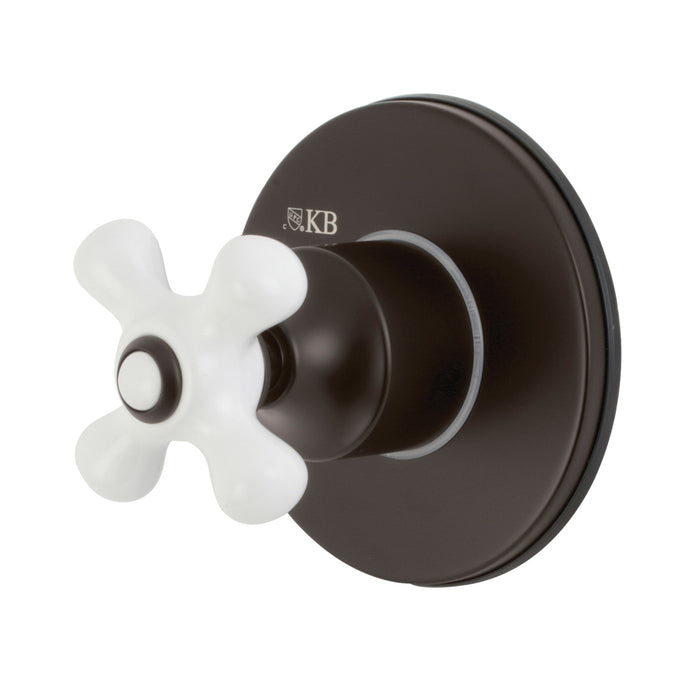 Kingston Heirloom KS3035PX - Restoration Single-Handle Three-Way Diverter Valve with Round Trim Kit, Oil Rubbed Bronze