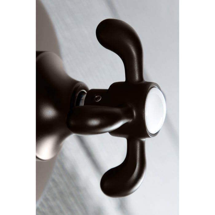 Kingston Heirloom KS3035TX - French Country Single-Handle Three-Way Diverter Valve with Round Trim Kit, Oil Rubbed Bronze