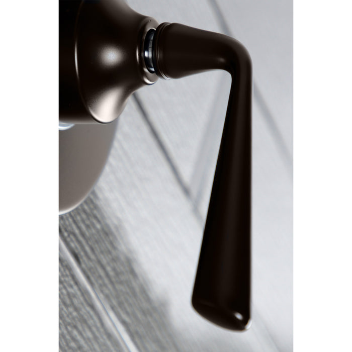 Kingston Tulare KS3035ZL - Silver Sage Single-Handle Three-Way Diverter Valve with Round Trim Kit, Oil Rubbed Bronze